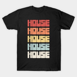 Retro Vintage HOUSE Music T-Shirt